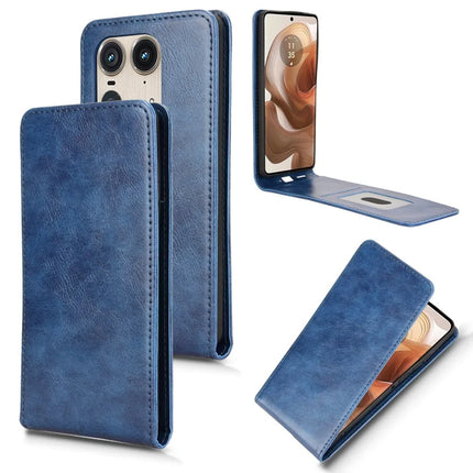 For Motorola Edge 50 Ultra 5G  /  Moto X50 Ultra 5G Case with Card Slot  Magnetic Vertical Flip Leather Phone Cover