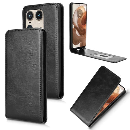 For Motorola Edge 50 Ultra 5G  /  Moto X50 Ultra 5G Case with Card Slot  Magnetic Vertical Flip Leather Phone Cover