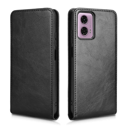 Leather Case For Motorola Moto G04 4G  /  G04s 4G  /  G24 4G  /  G24 Power  /  E14 4G Magnetic Vertical Flip Leather Cover with Card Slot