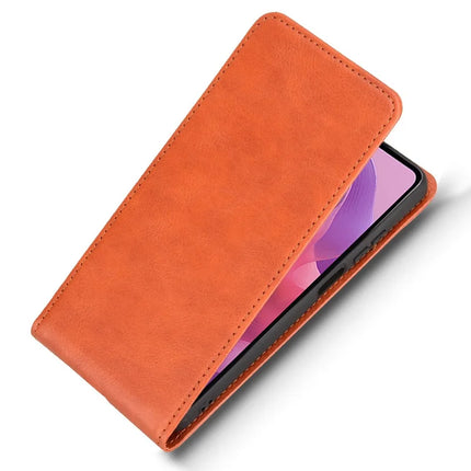 Leather Case For Motorola Moto G04 4G  /  G04s 4G  /  G24 4G  /  G24 Power  /  E14 4G Magnetic Vertical Flip Leather Cover with Card Slot