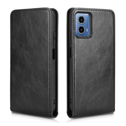 For Motorola Moto G45 5G  /  G34 5G Case with Card Slot Magnetic Vertical Flip Leather Phone Cover