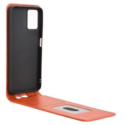 For Motorola Moto G45 5G  /  G34 5G Case with Card Slot Magnetic Vertical Flip Leather Phone Cover