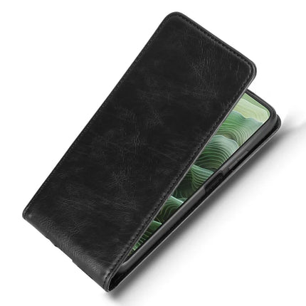 For Motorola Moto G35 5G Case with Card Slot Magnetic Vertical Flip Leather Phone Cover