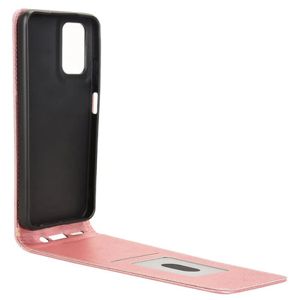 For Motorola Moto G35 5G Case with Card Slot Magnetic Vertical Flip Leather Phone Cover