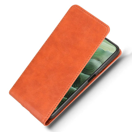 For Motorola Moto G35 5G Case with Card Slot Magnetic Vertical Flip Leather Phone Cover