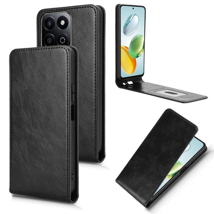 Leather Case For Honor 200 Smart 5G  /  Play 60 Plus 5G  /  Play 9T  /  X7c 4G Magnetic Vertical Flip Phone Cover with Card Slot