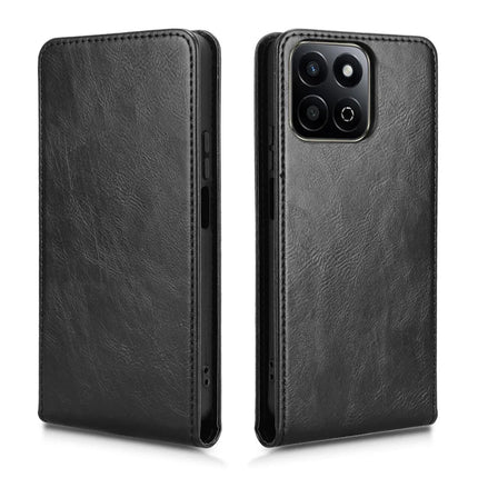 Leather Case For Honor 200 Smart 5G  /  Play 60 Plus 5G  /  Play 9T  /  X7c 4G Magnetic Vertical Flip Phone Cover with Card Slot