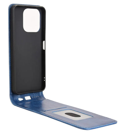 For Honor X6b 4G Case with Card Slot Magnetic Vertical Flip Leather Phone Cover