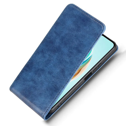 For Honor X6b 4G Case with Card Slot Magnetic Vertical Flip Leather Phone Cover