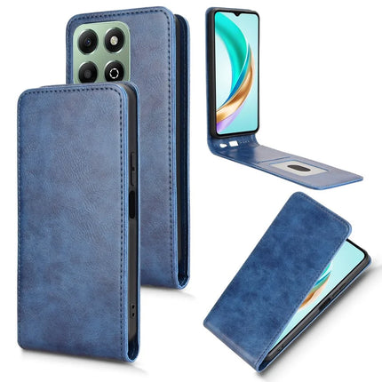 For Honor X6b 4G Case with Card Slot Magnetic Vertical Flip Leather Phone Cover