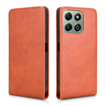 For Honor X6b 4G Case with Card Slot Magnetic Vertical Flip Leather Phone Cover