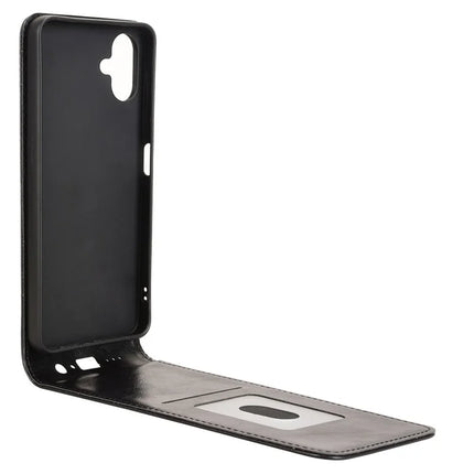 For Samsung Galaxy A06 Case with Card Slot Magnetic Vertical Flip Leather Phone Cover