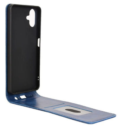 For Samsung Galaxy A06 Case with Card Slot Magnetic Vertical Flip Leather Phone Cover