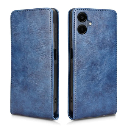 For Samsung Galaxy A06 Case with Card Slot Magnetic Vertical Flip Leather Phone Cover