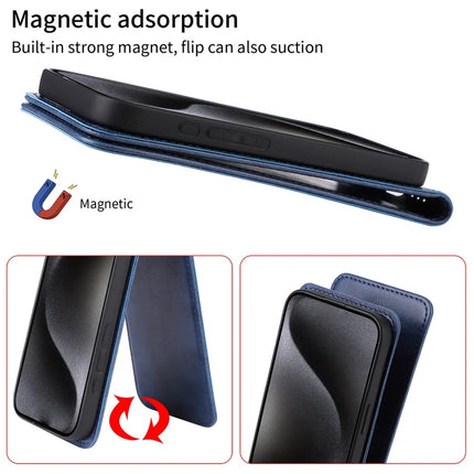 For Samsung Galaxy A06 Case with Card Slot Magnetic Vertical Flip Leather Phone Cover