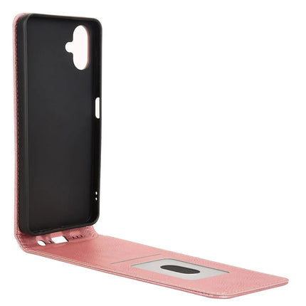 For Samsung Galaxy A06 Case with Card Slot Magnetic Vertical Flip Leather Phone Cover