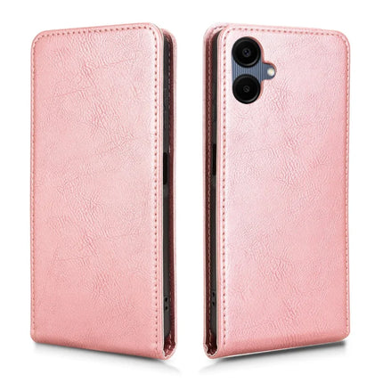 For Samsung Galaxy A06 Case with Card Slot Magnetic Vertical Flip Leather Phone Cover