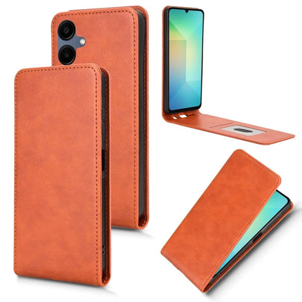 For Samsung Galaxy A06 Case with Card Slot Magnetic Vertical Flip Leather Phone Cover