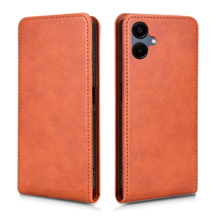 For Samsung Galaxy A06 Case with Card Slot Magnetic Vertical Flip Leather Phone Cover