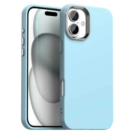 For iPhone 16 Plus Case TPU + TPE Anti Drop Protection Phone Cover - Blue