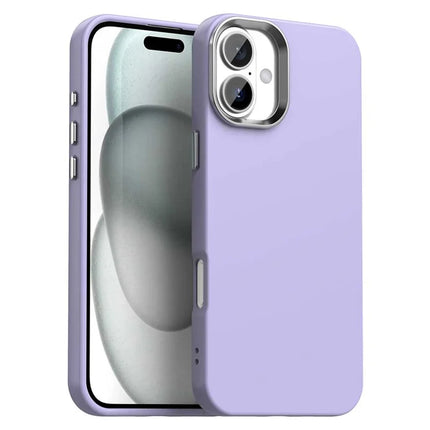 For iPhone 16 Plus Case TPU + TPE Anti Drop Protection Phone Cover - Purple