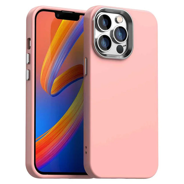 For iPhone 12 Pro Max Case TPU + TPE Anti Drop Protection Phone Cover - Pink