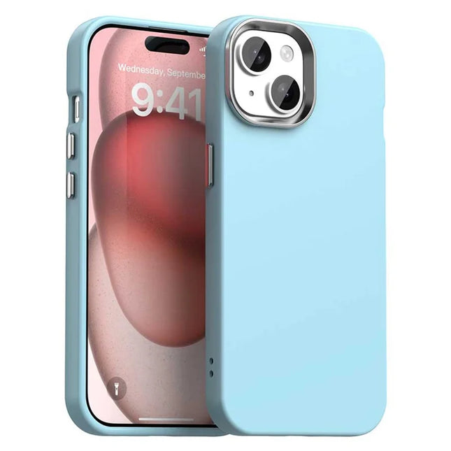 For iPhone 14 / 13 Case TPU + TPE Anti Drop Protection Phone Cover - Blue