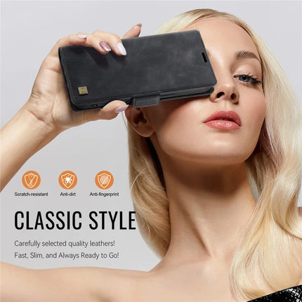 For iPhone 16 Case AUTSPACE A11 RFID Blocking Retro Leather Cell Phone Wallet Cover