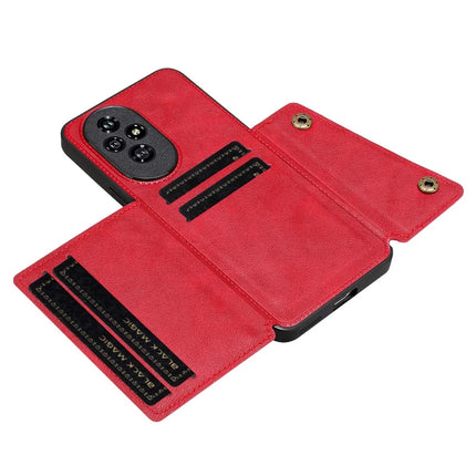 For Honor 200 5G Case with Card Slots Kickstand Leather + TPU Phone Cover