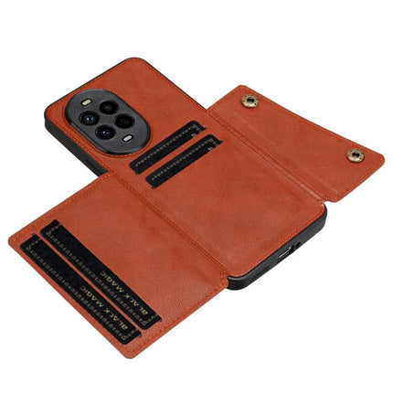 For Huawei nova 13 Pro 5G Case with Card Slots Kickstand Leather + TPU Phone Cover