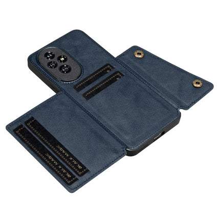 For Honor 200 Pro 5G Case with Card Slots Kickstand Leather + TPU Phone Cover