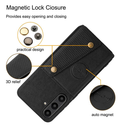 For Samsung Galaxy A36 5G Case with Card Slots Kickstand Leather + TPU Phone Cover