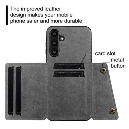 For Samsung Galaxy A56 5G Case with Card Slots Kickstand Leather + TPU Phone Cover