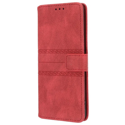 For Oppo Reno12 5G (Global) Case Wallet Skin-Touch Leather Imprinted Phone Cover