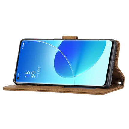 For Oppo Reno12 5G (Global) Case Wallet Skin-Touch Leather Imprinted Phone Cover