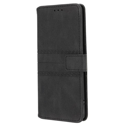 For Oppo Reno12 5G (Global) Case Wallet Skin-Touch Leather Imprinted Phone Cover