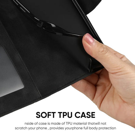 For OnePlus 12R 5G / Ace 3 5G Stand Case Line Pattern Leather Phone Cover
