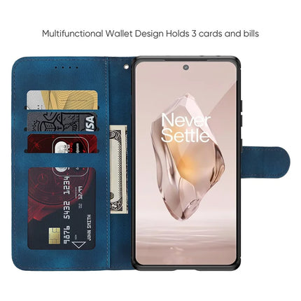 For OnePlus 12R 5G / Ace 3 5G Stand Case Line Pattern Leather Phone Cover