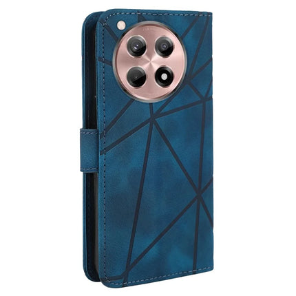 For OnePlus 12R 5G / Ace 3 5G Stand Case Line Pattern Leather Phone Cover