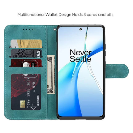 For OnePlus Ace 3V 5G Stand Case Line Pattern Leather Phone Cover