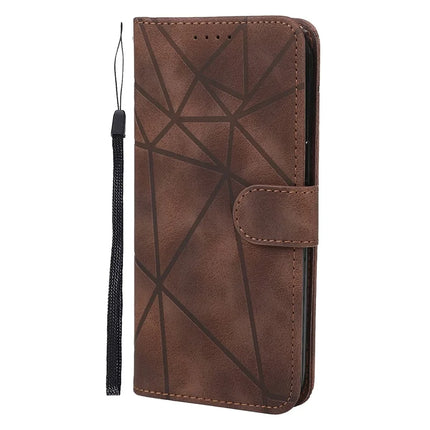 For OnePlus Nord CE4 5G / Oppo K12x 5G (China) Stand Case Line Pattern Leather Phone Cover