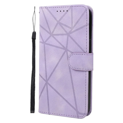 For OnePlus Nord CE4 5G / Oppo K12x 5G (China) Stand Case Line Pattern Leather Phone Cover