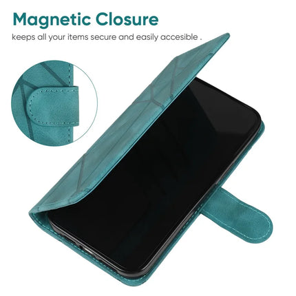 For OnePlus Nord CE4 5G / Oppo K12x 5G (China) Stand Case Line Pattern Leather Phone Cover