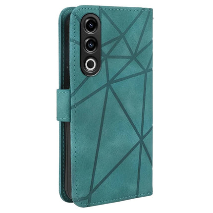 For OnePlus Nord CE4 5G / Oppo K12x 5G (China) Stand Case Line Pattern Leather Phone Cover