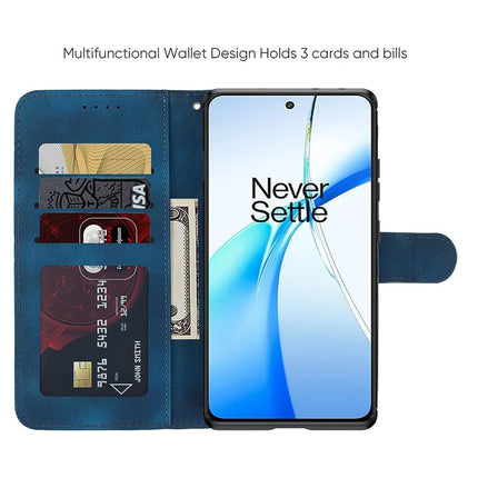 For OnePlus Nord CE4 5G / Oppo K12x 5G (China) Stand Case Line Pattern Leather Phone Cover
