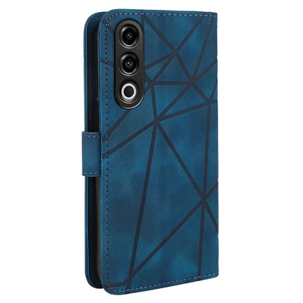 For OnePlus Nord CE4 5G / Oppo K12x 5G (China) Stand Case Line Pattern Leather Phone Cover