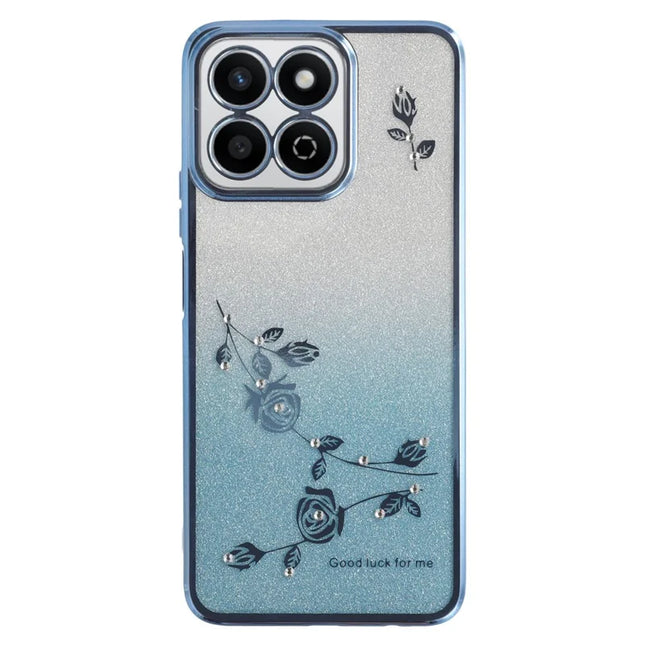 KADEM For Honor Play 60 Plus 5G Case Flower TPU Flexible Gradient Phone Cover - Blue