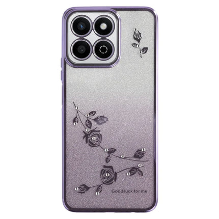 KADEM For Honor Play 60 Plus 5G Case Flower TPU Flexible Gradient Phone Cover - Purple