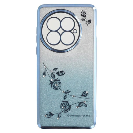 KADEM For OnePlus 13 Case Ring Kickstand TPU Flowers Phone Cover Gradient Glitter