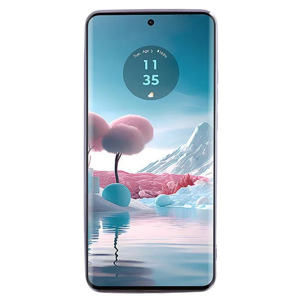 KADEM For Motorola Edge 40 Neo 5G Case Flower TPU Flexible Gradient Phone Cover